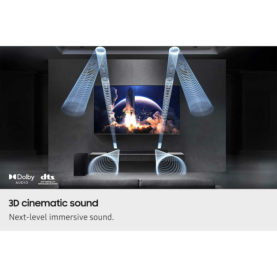 image 1 of Samsung 3.2.1ch Soundbar With Subwoofer HWQ600F