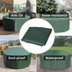 image 3 of Outsunny Large Patio Garden Furniture Set Cover, 600D Oxford, 230 x 230 x 70 cm 