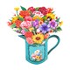 image 4 of Garden Symphony Mixed Flower 3D Pop Up Pitcher Vase Greeting Card
