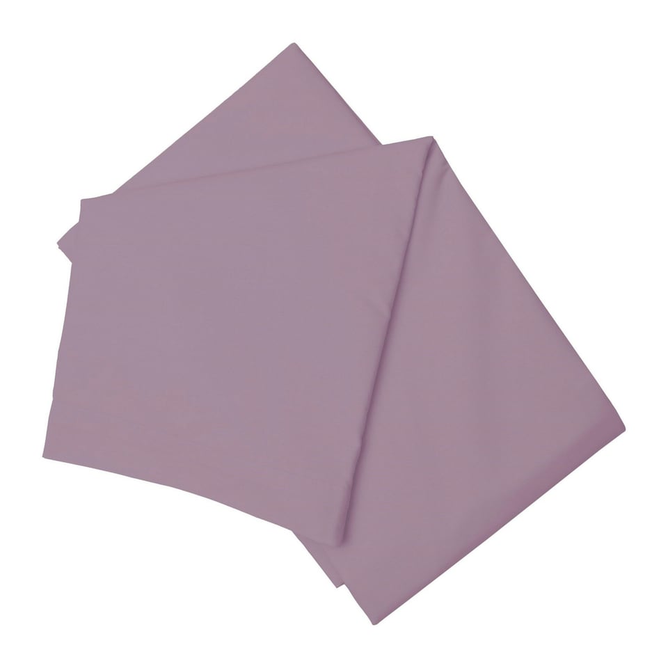 Belledorm Easycare Percale Flat Sheet - Misty Rose - Double