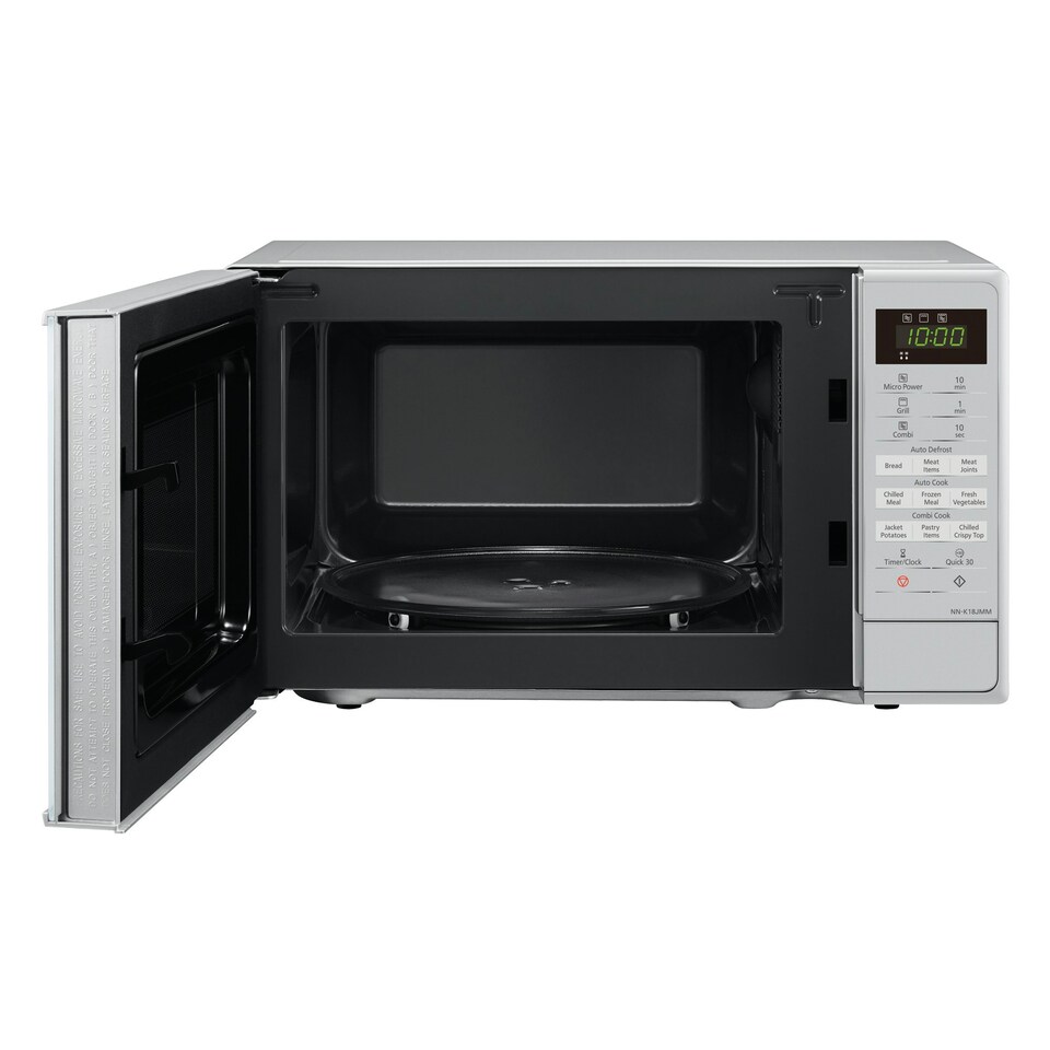 image 1 of Panasonic Microwave Oven & Grill, 800 Watt, 20 Litre, Silver, NN-K18JMMBPQ