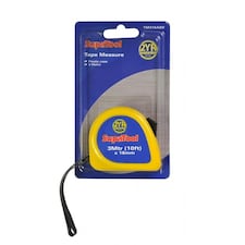 SupaTool Plastic Tape Measure - Yellow - One Size