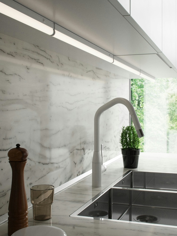 image 1 of Latona 8W | Batten Light Fitting | White