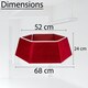 image 4 of Red Hexagon Christmas Tree Collar  Bold Christmas Tree Base Decoration for Seasonal Home Styling