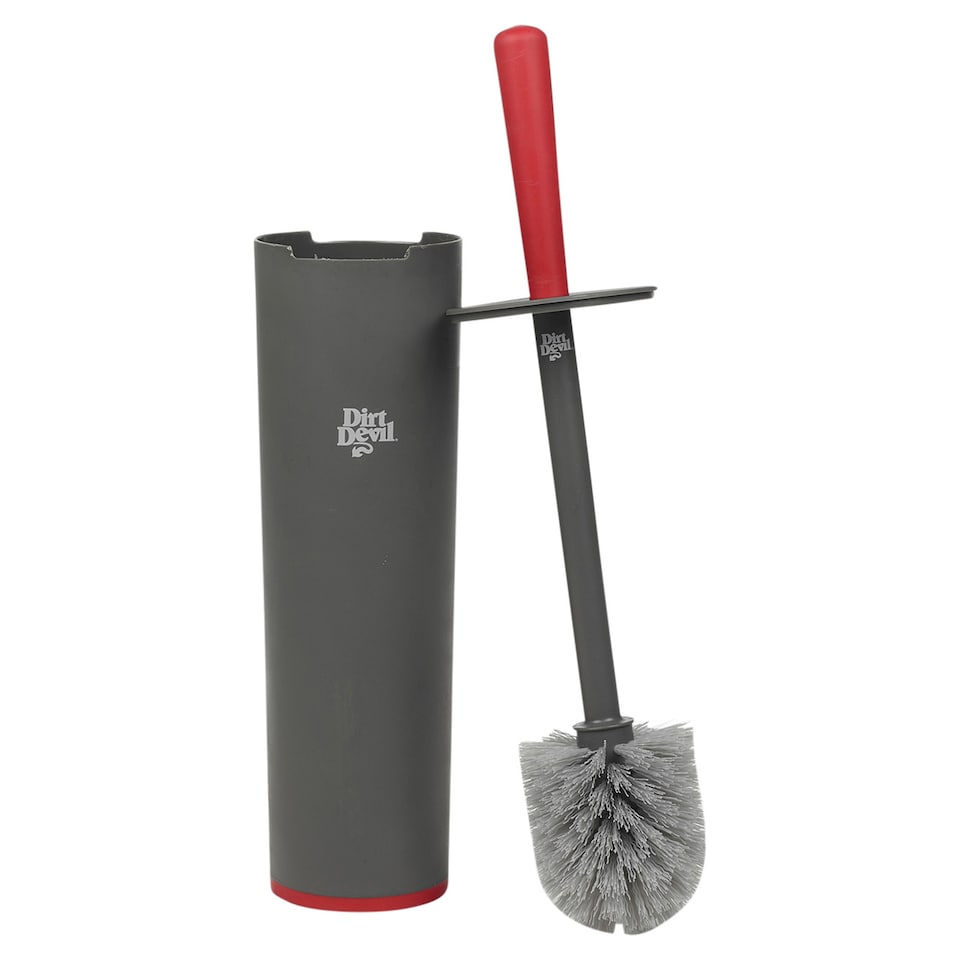image 1 of Dirt Devil Toilet Brush with Holder | Black | 2
