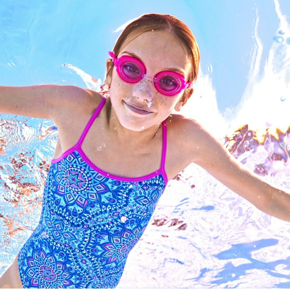 image 1 of Zoggs Childrens/Kids Ripper Tinted Swimming Goggles - Pink/Purple - 6-14 Years | Pink