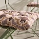 image 2 of OHS 2 x Tiles Garden Chair Cushions Outdoor Seat Pads | Multi | Natural
