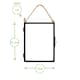 image 3 of Nicola Spring Hanging Metal Photo Frames - 5" x 7" - Black - Pack of 2 - Hanging Picture Frame Display Frame Poster Frame Picture Display | Black | S