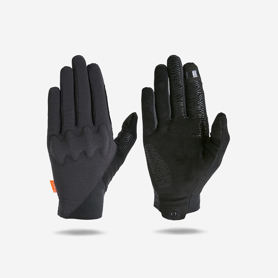 image 1 of Decathlon D3O® 900 Protective Cycling Gloves-Black