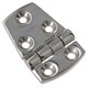 image 5 of Polished Door Hinge 4 Pack Stainless Steel 56mm x 38mm 316 Marine Cabin Hatch Silver