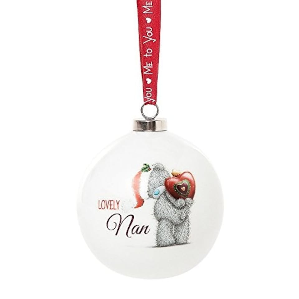 image 1 of Tatty Teddy Bauble Nan Tree Decoration