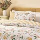 image 2 of Wylder Betsie Printed Reversible Double Duvet Cover Set Yellow | Double