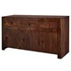 image 3 of Toko Dark Mango Large Sideboard - Solid Mango Wood - L45 x W135 x H75 cm Brown