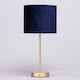 image 4 of BHS Velvet Table Lamp, Navy
