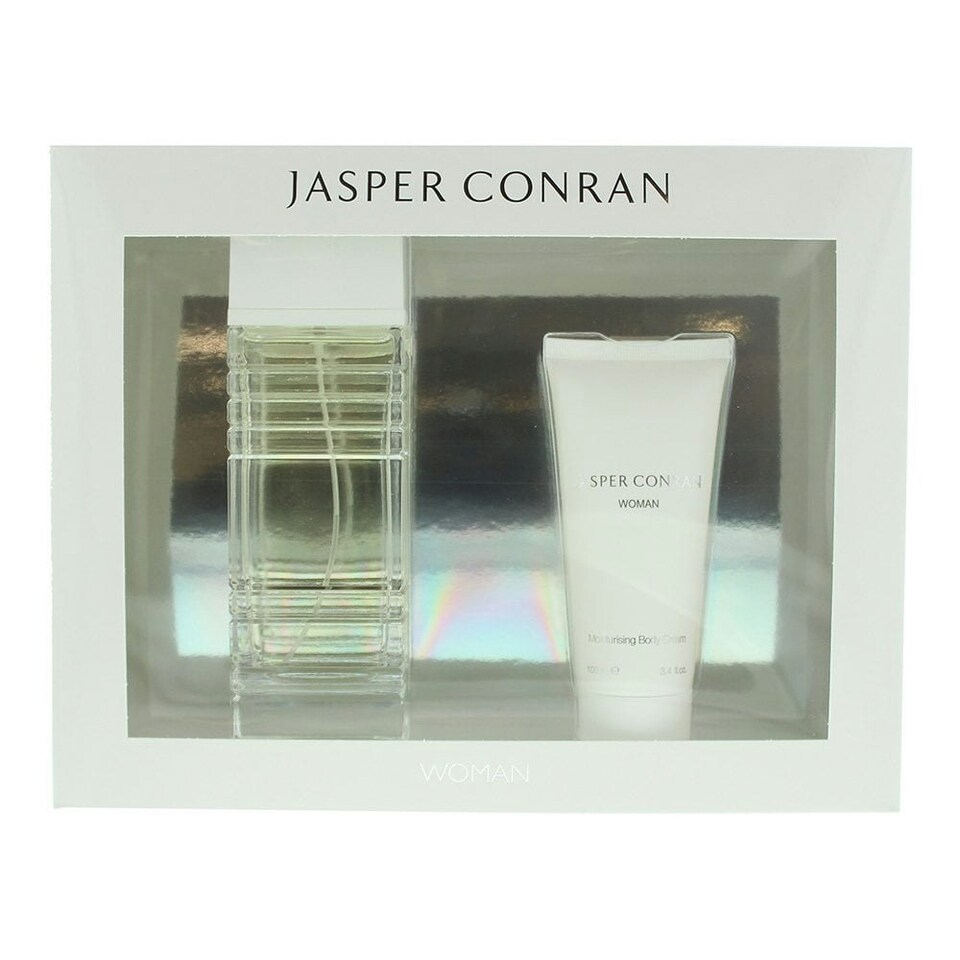 Jasper Conran Woman Gift Set 100ml EDP Spray + 100ml Body Cream Tesco
