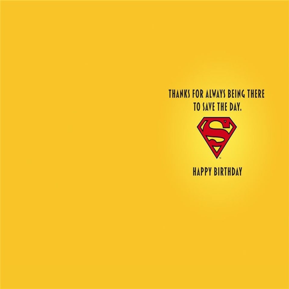 image 1 of Superman Themed Hero Design Husband Birthday Card