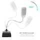 image 5 of USB & Battery Powered LED Lamp Light - Desktop or Clip On - Flexible Gooseneck for Keyboard, Reading, Hobby, or Work - Daffodil ULT300 | Silver