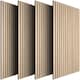 image 1 of Acoustic Wall Panels Sonic Wall II with Real Wood Veneer and Sound-Absorbing Felt | Brown | Light oak | 110 x 50 x 1.8 cm | 4