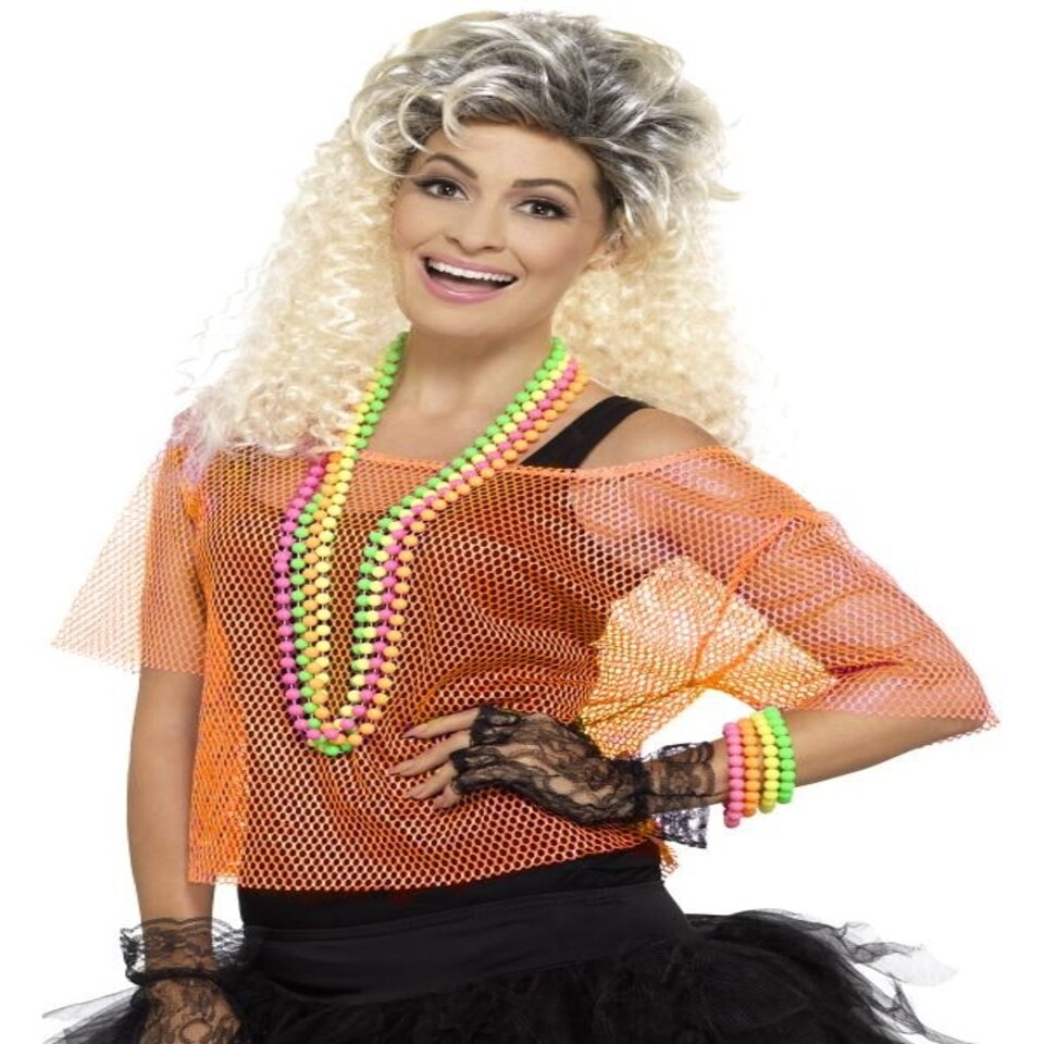 Fishnet Top - Neon Orange - 45191LX1 XL
