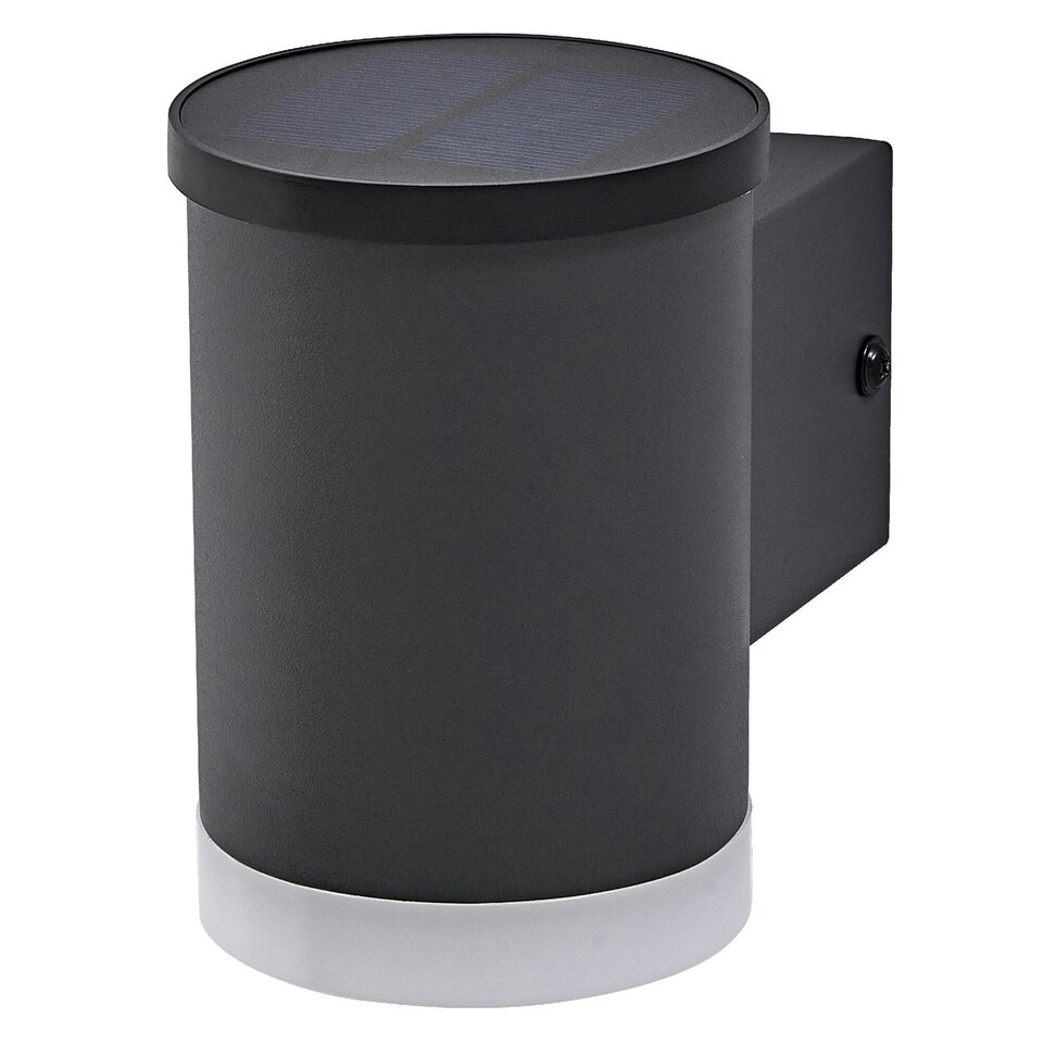 image 1 of Osram ENDURA Style Solar Oxford Outdoor Wall Light 0.5W 50lm | Black