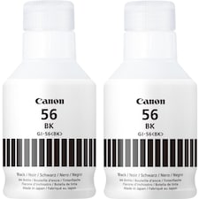 2x Canon GI-56BK Black Ink Bottles Black | 2x Canon GI-56BK Black Ink Bottles