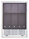 image 4 of FURNISHED Roller Blinds Daylight Round Eyelet Light Filtering Easy Fit Trimmable Window Blind | Grey | Dark Grey | (W) 150cm x (L) 165cm