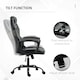 image 4 of Vinsetto Racing Gaming Chair Gamer Chair with Armrests Swivel Wheels, Black