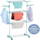 image 1 of Foldable Clothes Airer 3 Tier Horse Drying Rack Stand Laundry Washing Drier Line