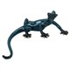 image 1 of Blue Gecko Lizard Resin Wall Shed Sculpture Decor Statue Small House Ornament