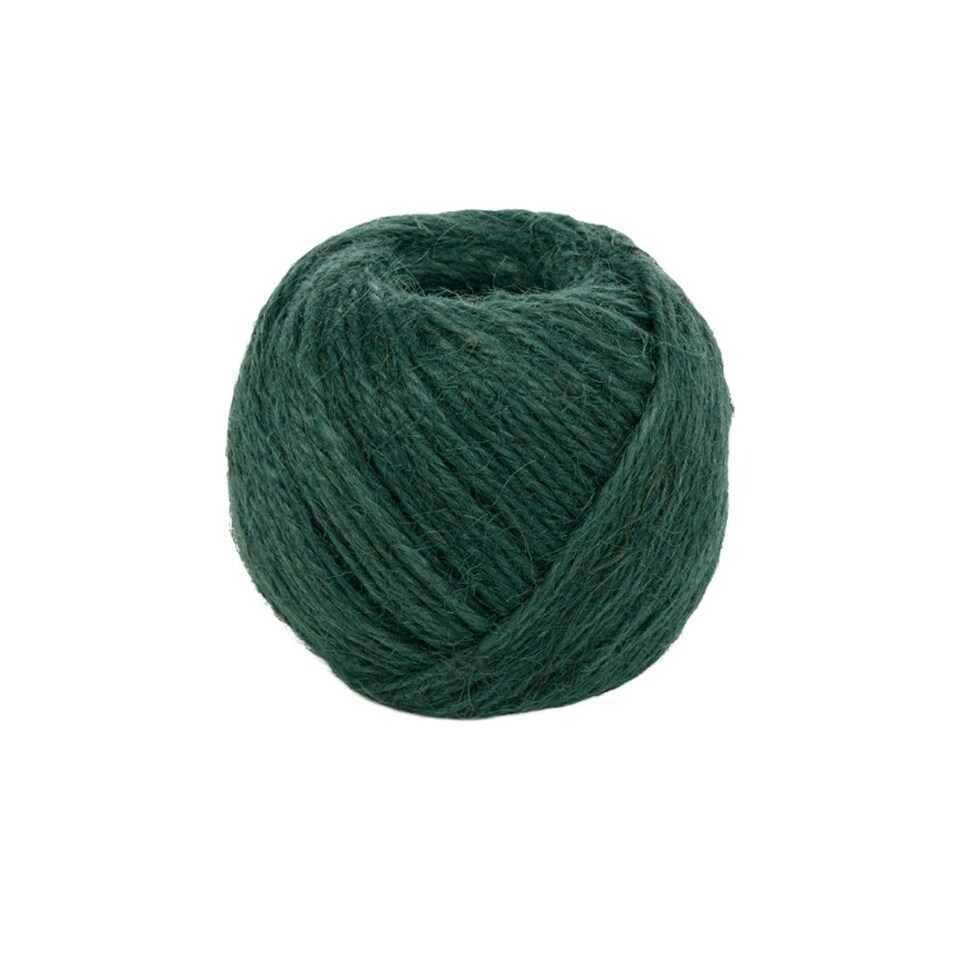 Mill Farm Green Jute Ball Small 125g/ 90m - One Colour - One Size
