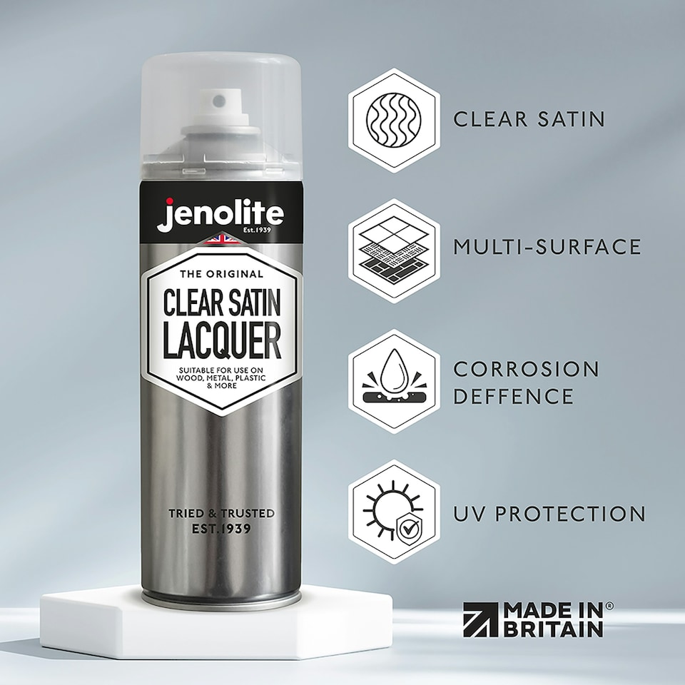 image 1 of Jenolite Clear Lacquer Spray - Satin - 500ml