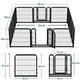 image 2 of Yaheetech 12-Panel Metal Dog Playpen, 60 × 60 cm Black