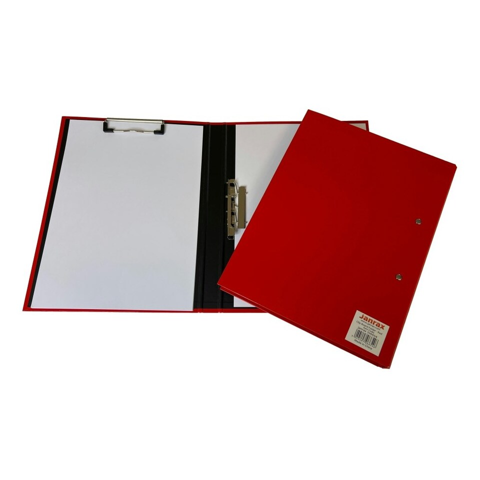 image 1 of Red A4 Clipboard Document Clamp File Folder