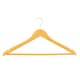 image 2 of Harbour Housewares Wooden Clothes Hanger - Brown - Pack of 10