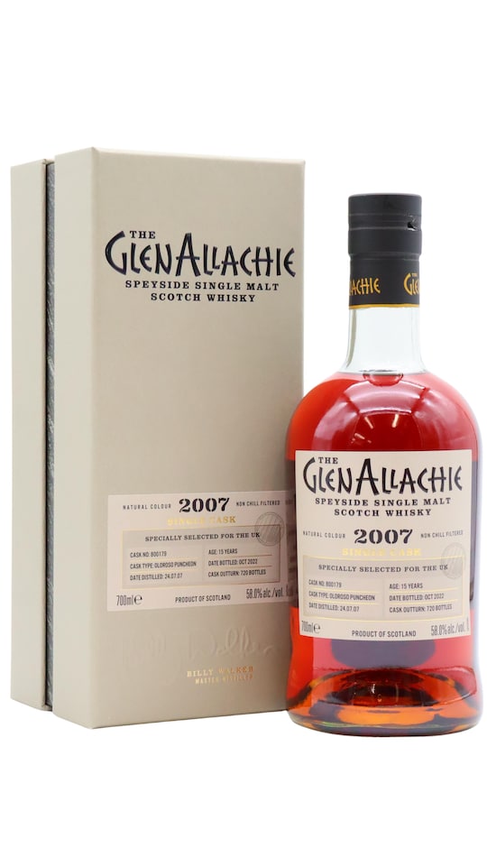 GlenAllachie - Single Cask No. 800179 - Oloroso Cask 2007 15 year old Whisky