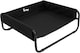 image 2 of Actiaspet Elevated Dog Bed Steel Frame Raised Pet Cot Black or Grey (Black, Medium)