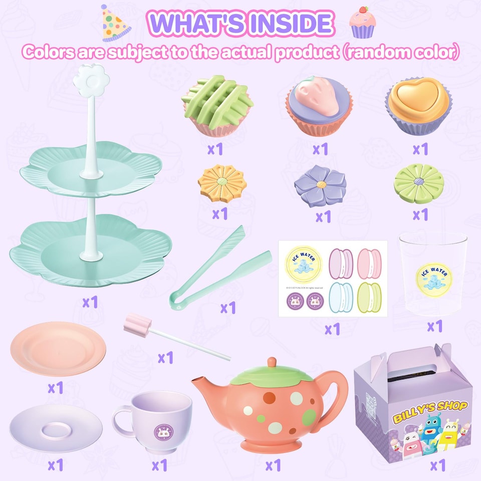 image 1 of 3-in-1 Color Changing Tea Party Set