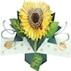 image 1 of Just For You' Sunflower 3D Pop-Up Greeting Card