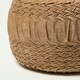 image 3 of Homescapes Sofia Pleated Velvet Taupe Pouffe