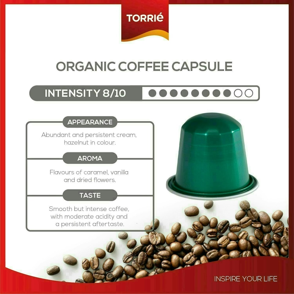 image 1 of Organic Aluminium Nespresso ® Compatible Coffee Capsules (60 Pods)