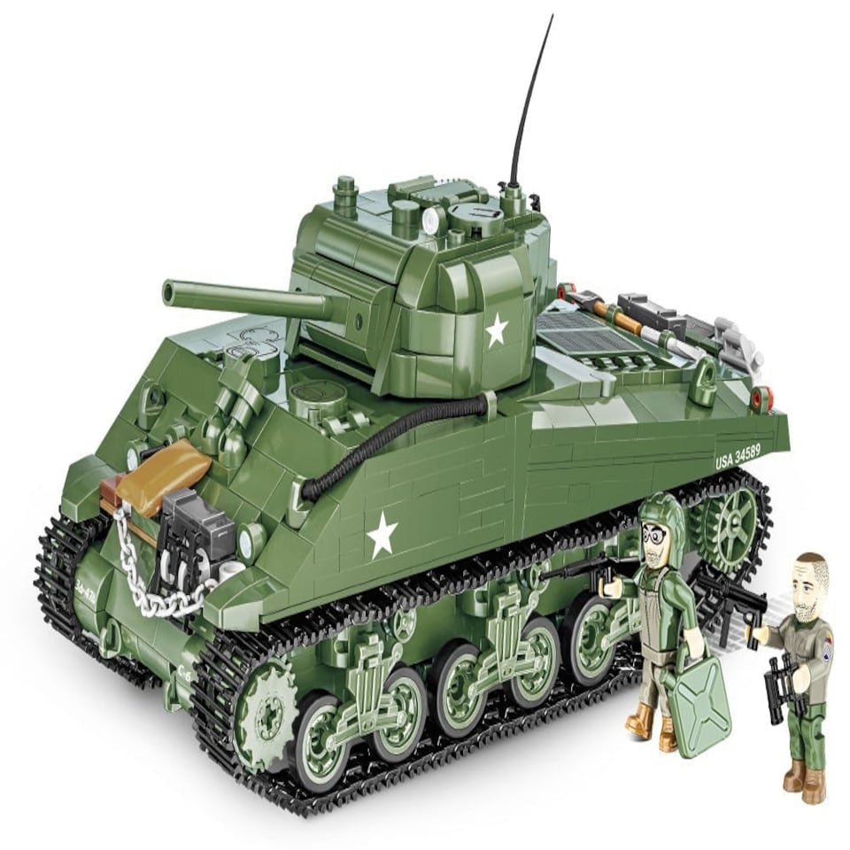 image 1 of M4A3 Sherman tank brick model - COBI 2570 - 852 bricks