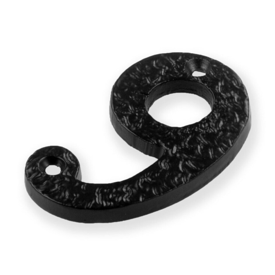 Securit 9 Antique Door Number - Black - One Size
