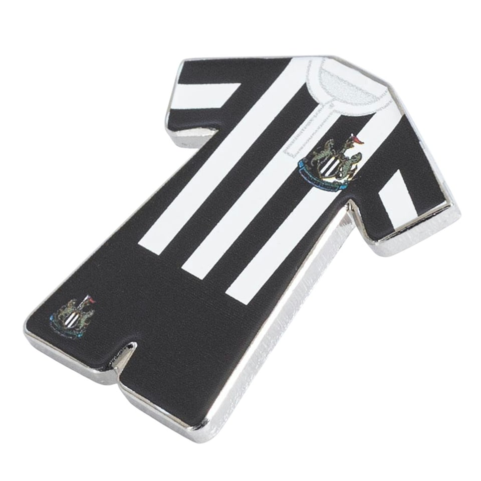 image 1 of Newcastle United FC 96 Retro Home Kit Badge - Black/White - One Size