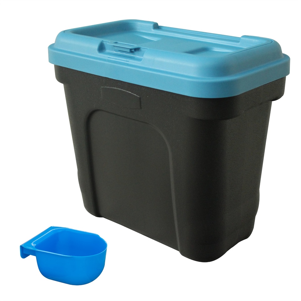image 1 of KCT 15L 7kg Blue Pet Food Storage Container | Blue | Black