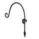 image 9 of Tom Chambers Heavy Duty Handcrafted Metal 38cm Black Wall Bracket Hook For Garden Hanging Basket Bird Feeder | Black | Black