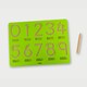 image 1 of Number Tracing Board Green | One Size