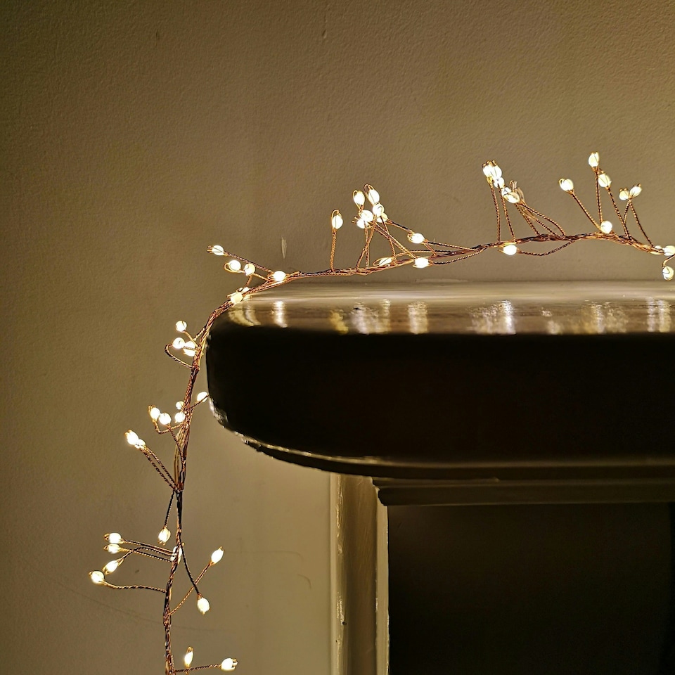 image 1 of 800 LED 5.5m Premier Christmas Indoor Outdoor Multifunction Wire Cluster Lights with Timer in Warm White