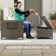 image 5 of Outsunny Garden Rattan Furniture Set 2 Seater Patio Sun Lounger Daybed Sun Bed 