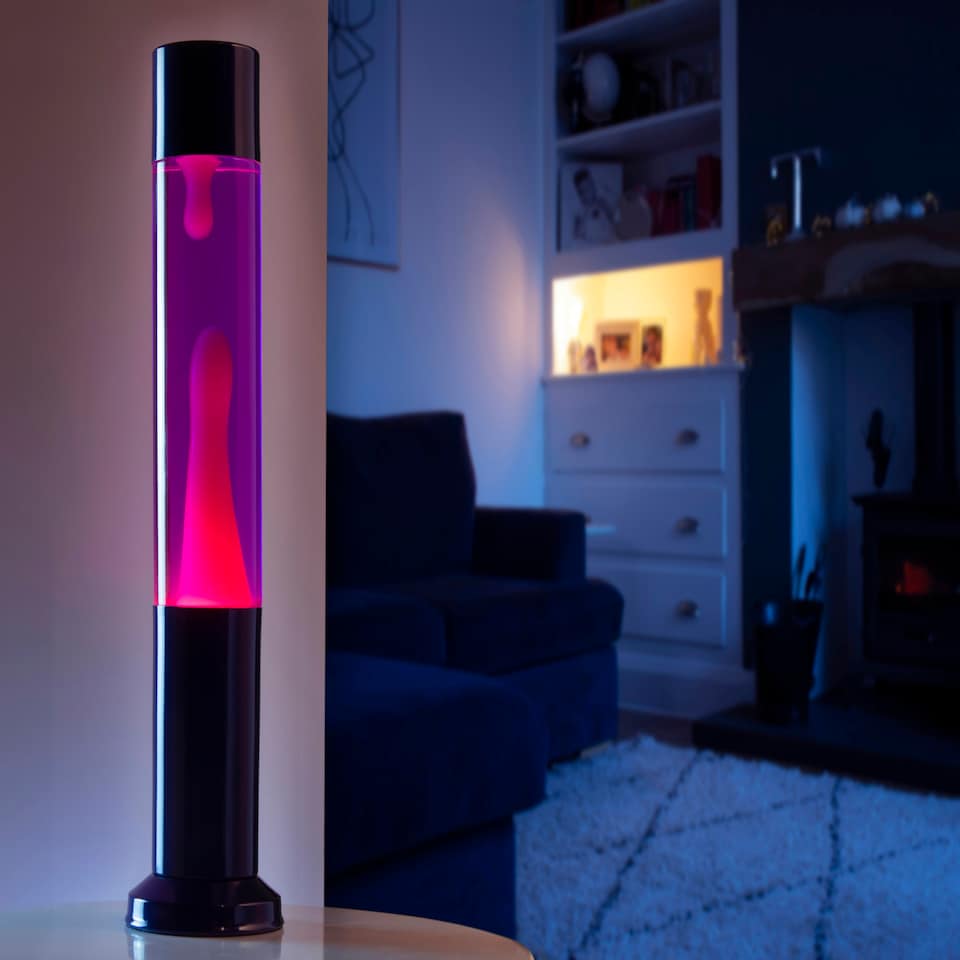 image 1 of Nova Lava Lamp Purple w/ Purple Liquid Pink Wax Purple