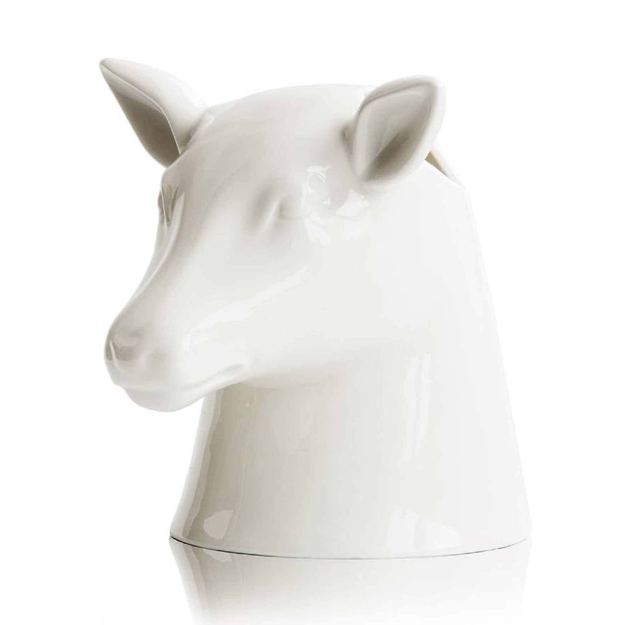 Suck UK Ceramic Stag Utensil Holder - White Kitchen Pot